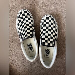 Black and white checkered vans
